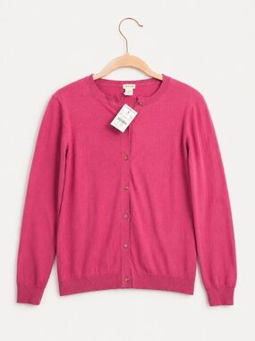 New! J.Crew Crewcuts Pink Crewneck Button Cardigan NWT